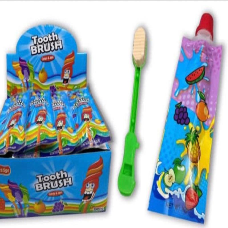 TOOTHBRUSH ЗУБНАЯ ЩЕТКА ДЖЕМ+КОНФЕТЫ 12 ГР