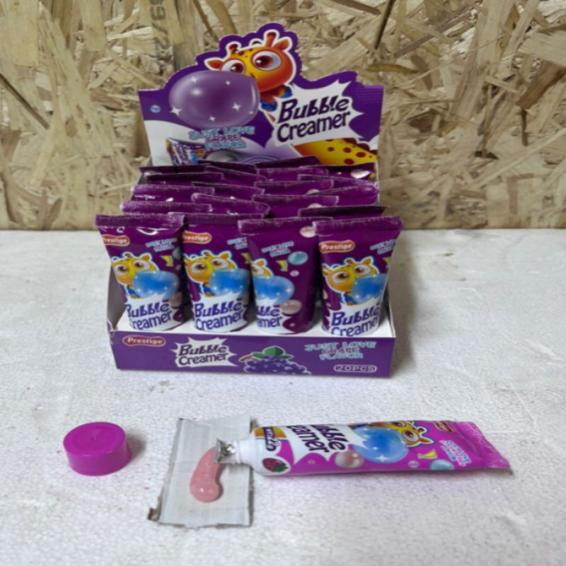 BUBBLE CREAM ВИНОГРАД ЖЕВ. В ТЮБИКЕ 22 ГР (20)