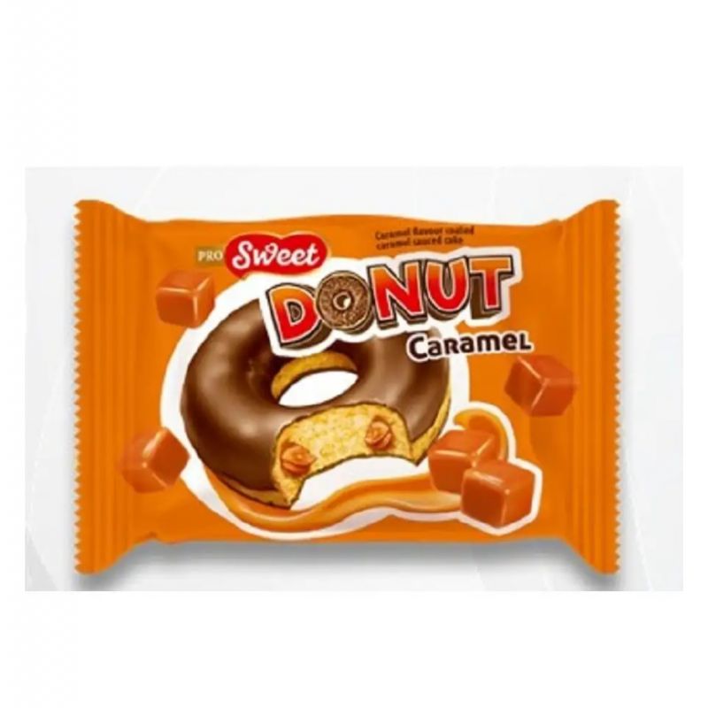 ПОНЧИК СО ВКУСОМ КАРАМЕЛИ "PROSWEET" 40г*6шт*24 блока