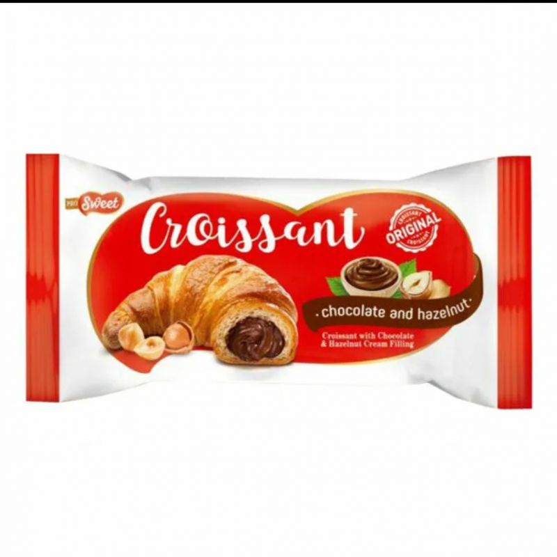 КРУАСАН СО ВКУСОМ ШОКОЛАДА "PROSWEET" 40г*20шт*4бл, шт
