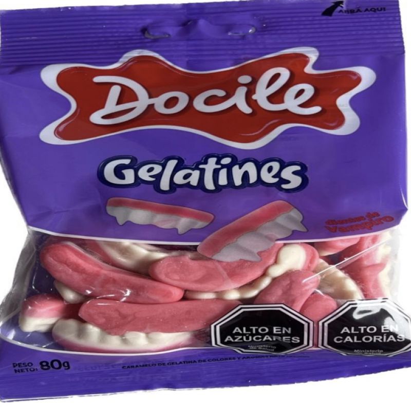 Docile gelatines ( малина,медведь,вампир,червяк)80 гр