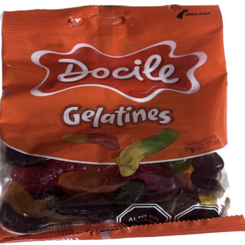 Docile gelatines ( малина,медведь,вампир,червяк)80 гр
